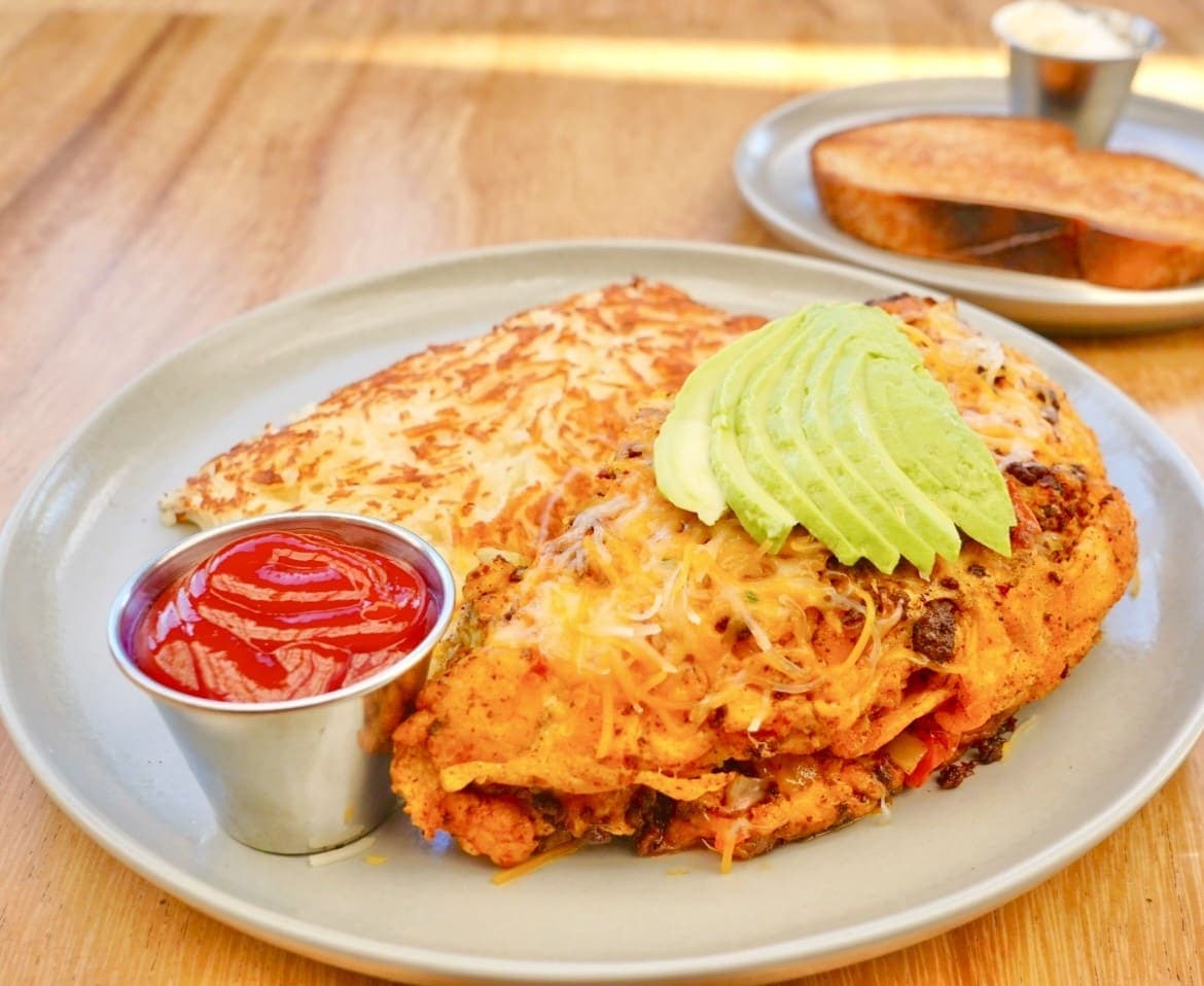 Chorizo omelette at iJava