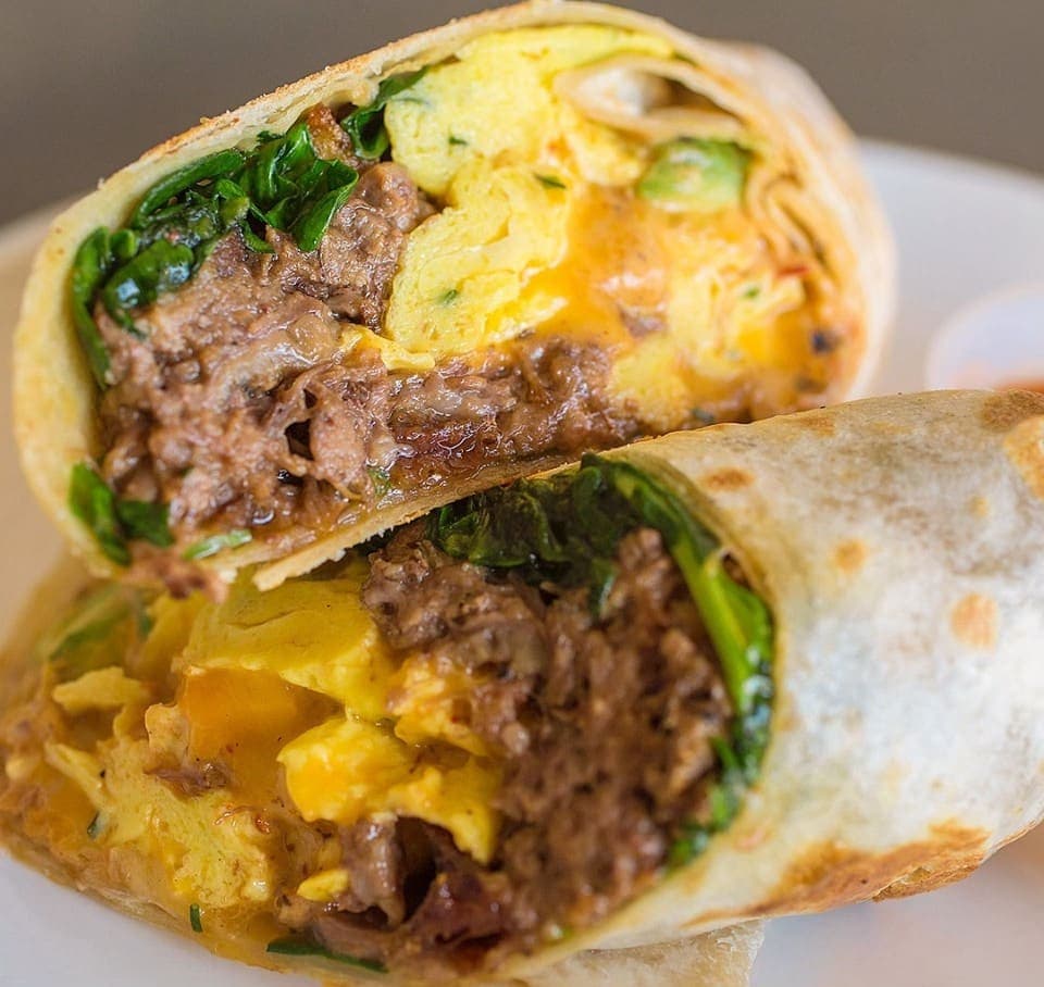 Short rib burrito at iJava Delmas